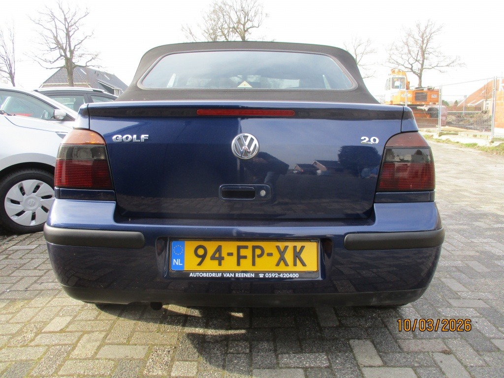 Volkswagen GOLF Cabriolet 1.8 Trendline foto's